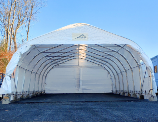 Location abri d'auto temporaire clé en main avec installation incluse