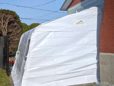 Location d'abri d'auto simple monopente 10'6''x20'